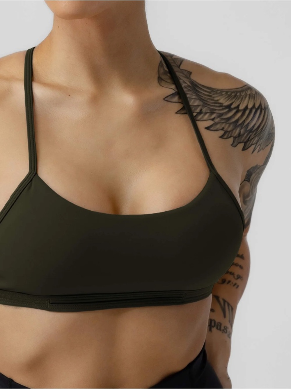 GymReapers Strategy Bra -Forest Green Sports Bra- Women's Size Medium
